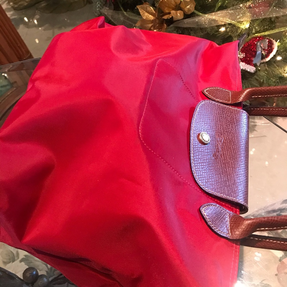 Longchamp Le Pliage Small Handbag NWOT RED - Picture 2 of 8